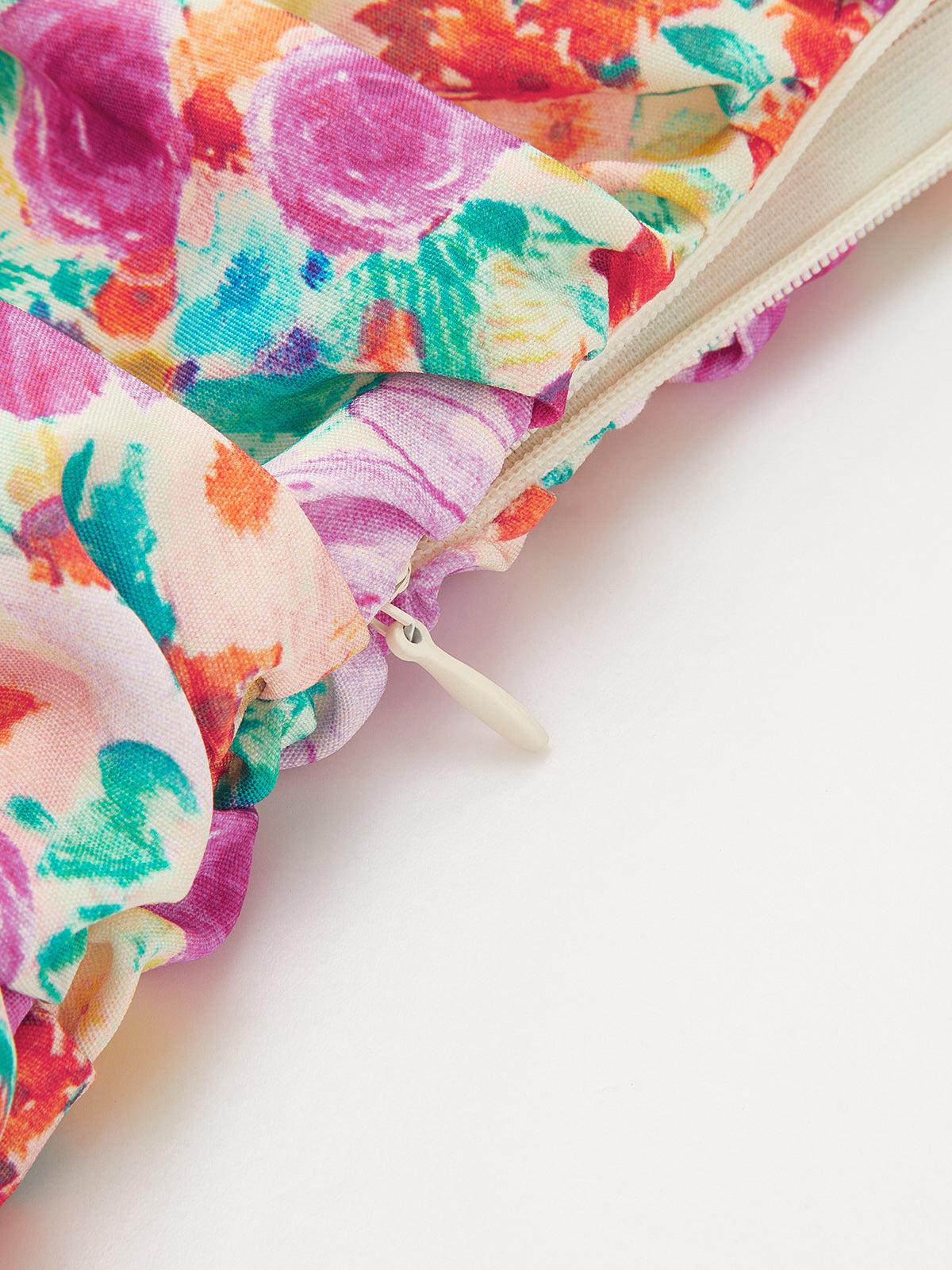 Floral Print Ruched Cami Mini Dress