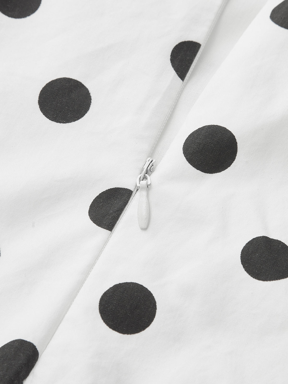 Polka Dot Halter Belted Cotton Midi Dress