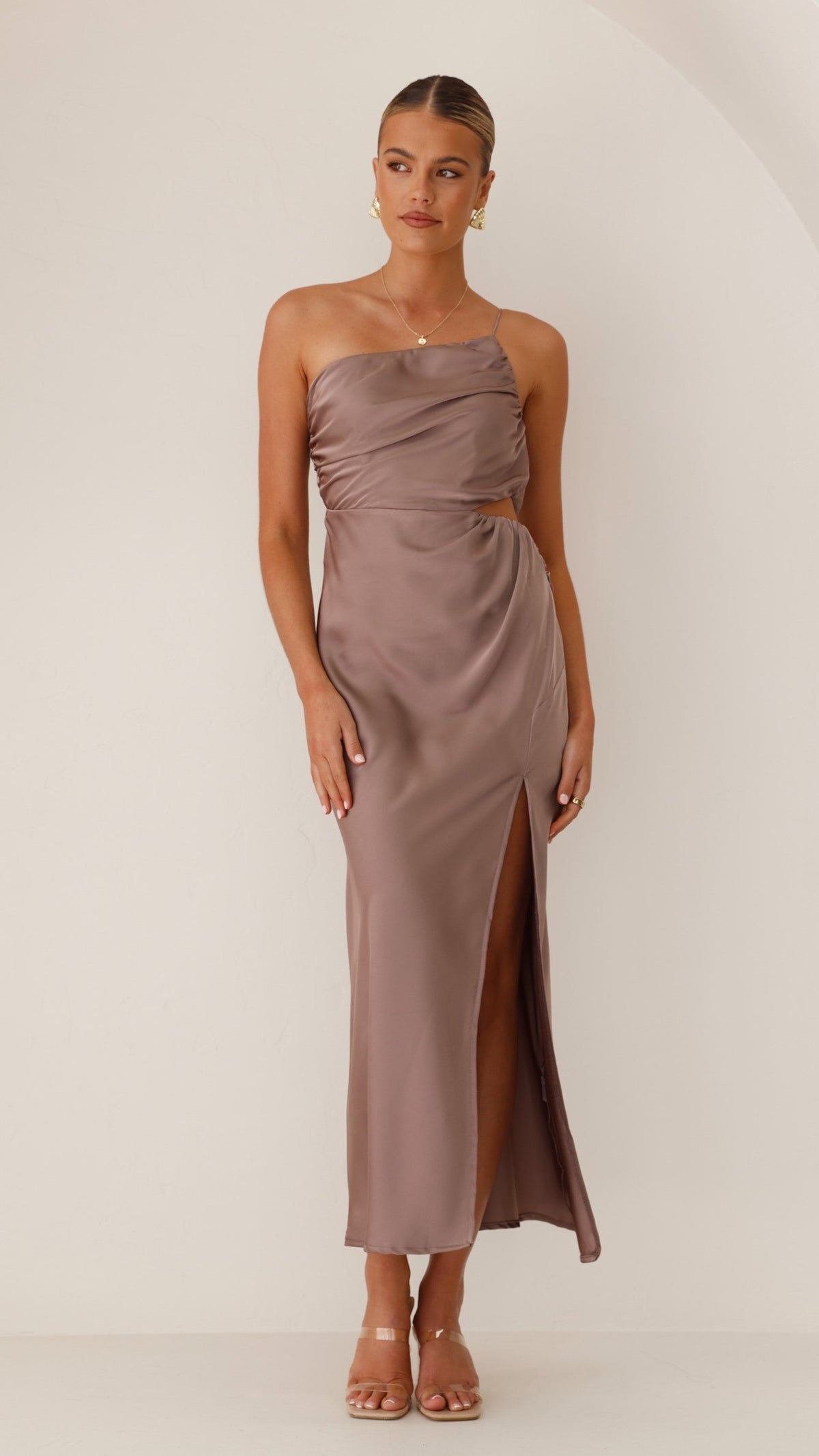 Nyla Maxi Dress - Mushroom