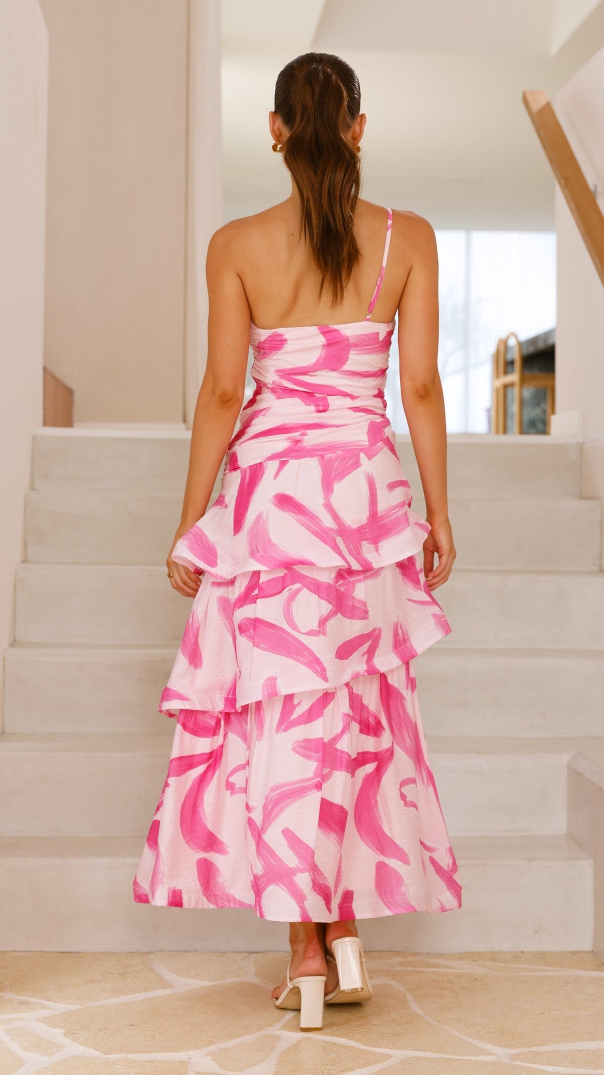 Nalani Maxi Dress - Pink Print