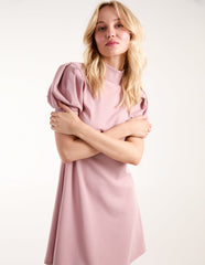 Puff Sleeve Swing Dress