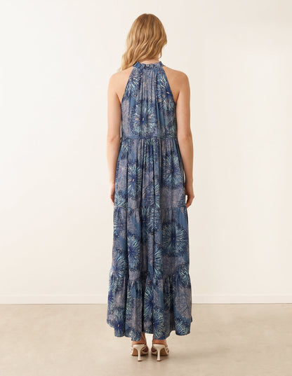 Tiered Tie Front Dress