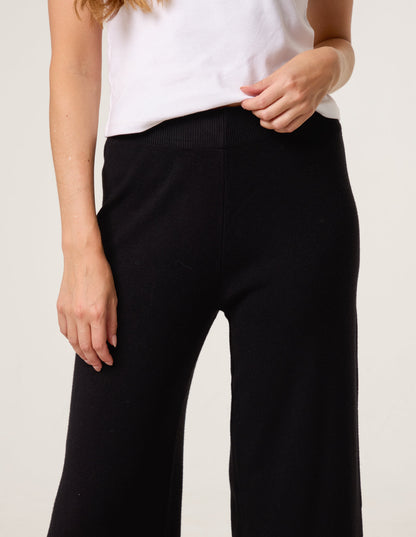 Knitted Wide Leg Trousers