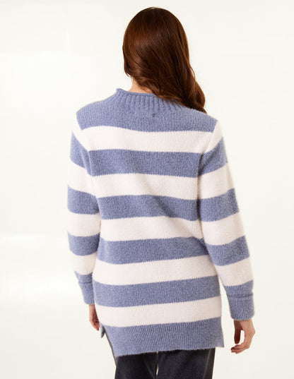 High Neck Striped Jumper