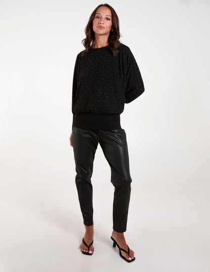 Batwing Top With Diamantes