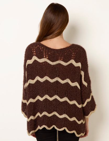 Zig Zag Metallic Jumper