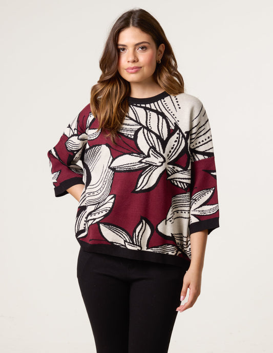 Flower Pattern Jumper