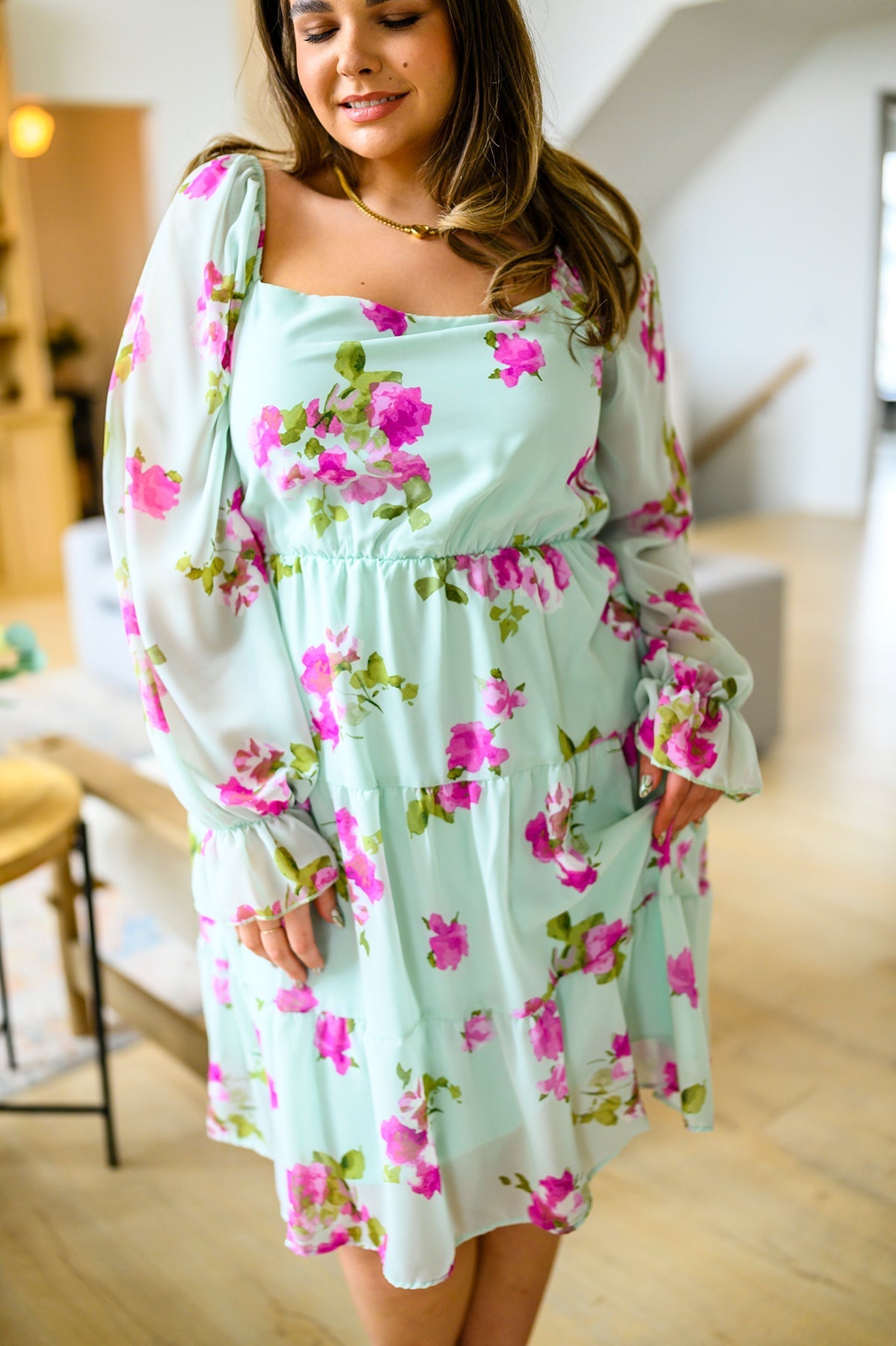 Delightfully Yours Floral Dress