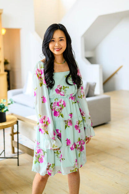 Delightfully Yours Floral Dress