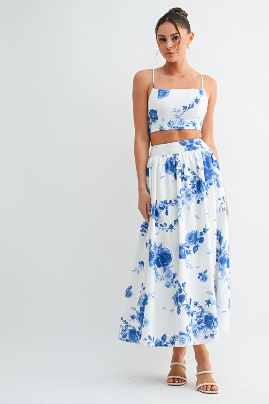 Camille Floral Skirt set