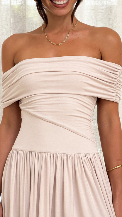 Manalla Maxi Dress - Stone
