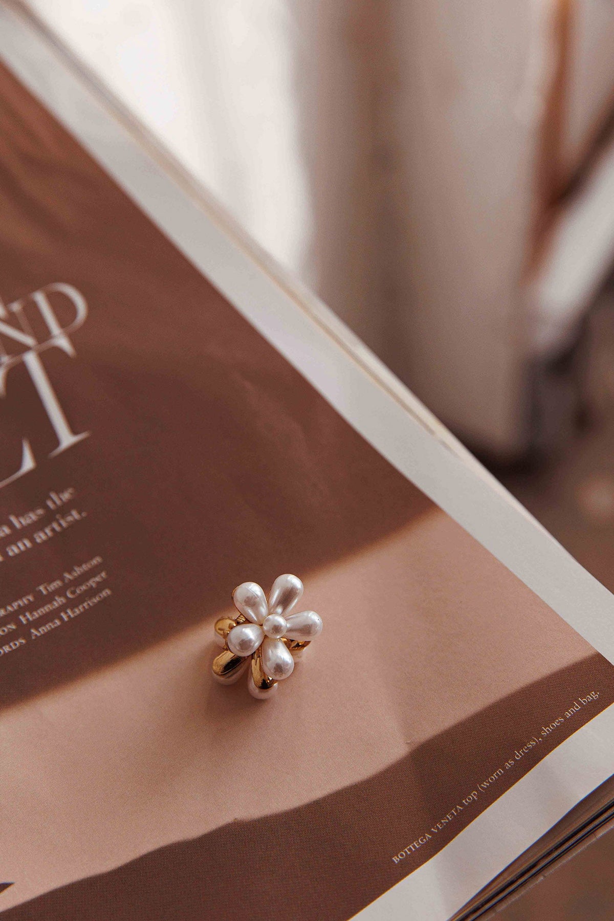 Aurelia Pearl Flower Hairclip Set