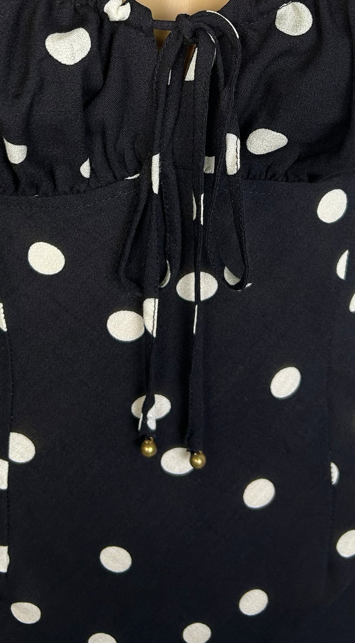 Romelia Polka Dot Maxi Dress - Black