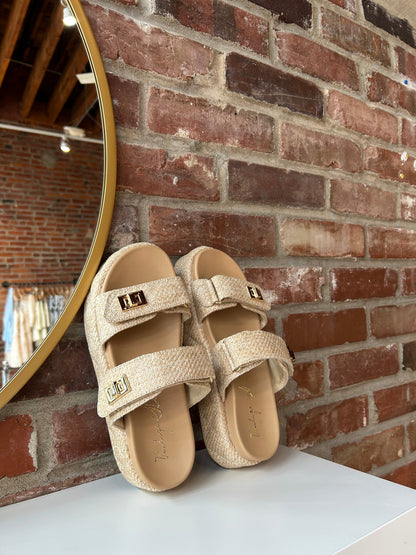Juliana Quilted Slide Sandal