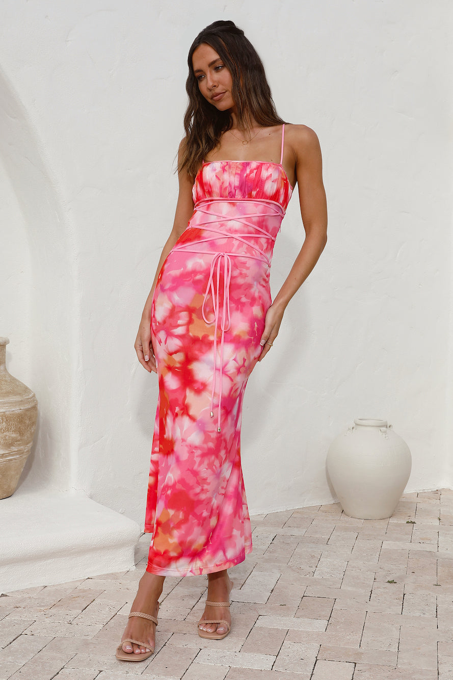 Catching Feelings Maxi Dress Pink
