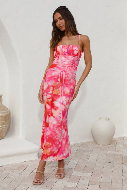 Catching Feelings Maxi Dress Pink