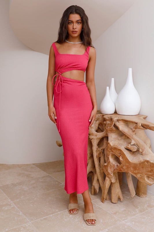 Sunday Smiles Maxi Dress Pink