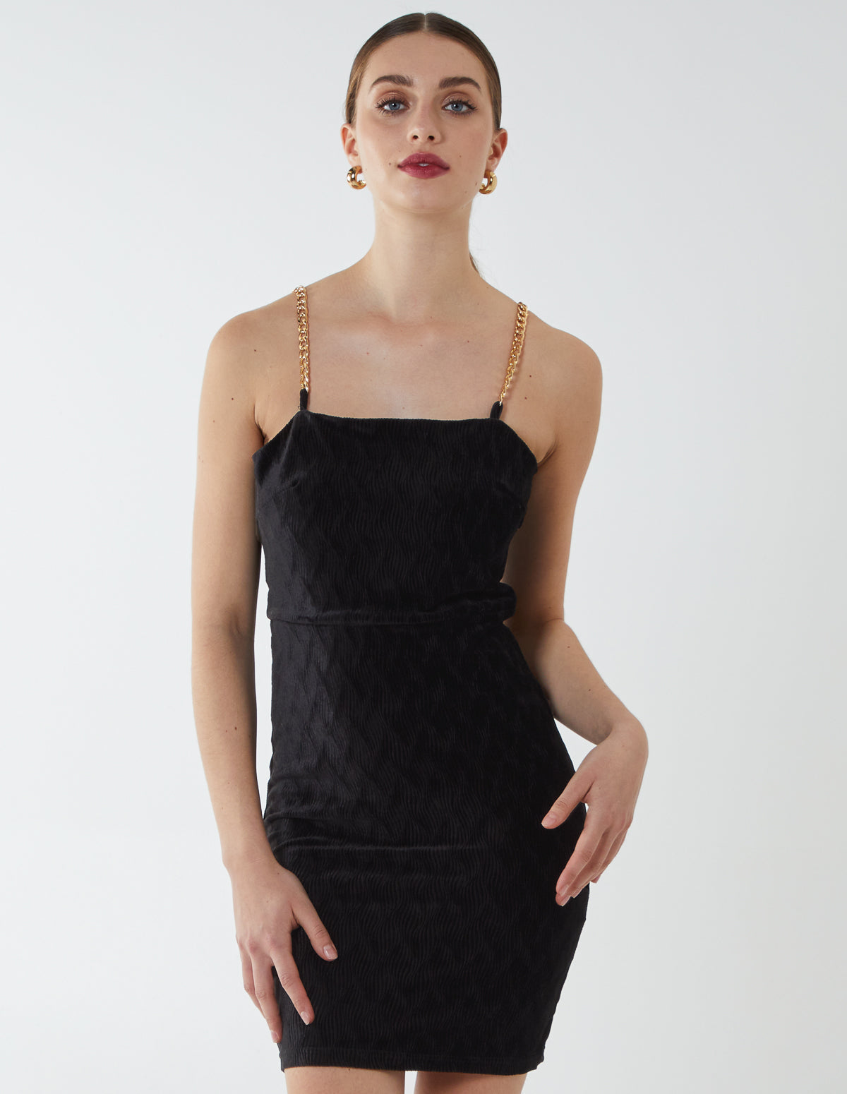 Chain Strap Mini Dress