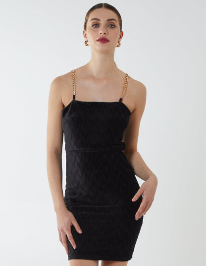 Chain Strap Mini Dress