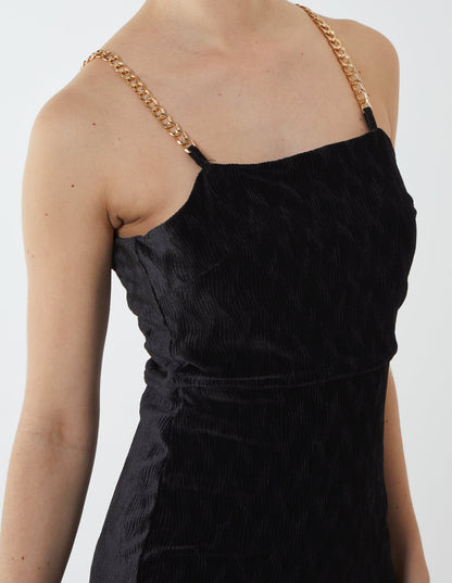 Chain Strap Mini Dress
