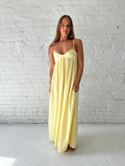 Olsen Sweetheart Maxi Dress- Yellow