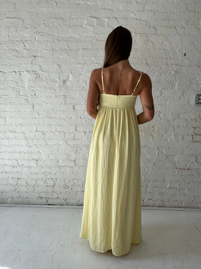 Olsen Sweetheart Maxi Dress- Yellow