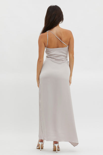 Salut One-Shoulder Midi Dress Prosecco