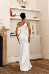 Cariann One Shoulder Maxi Dress Ivory
