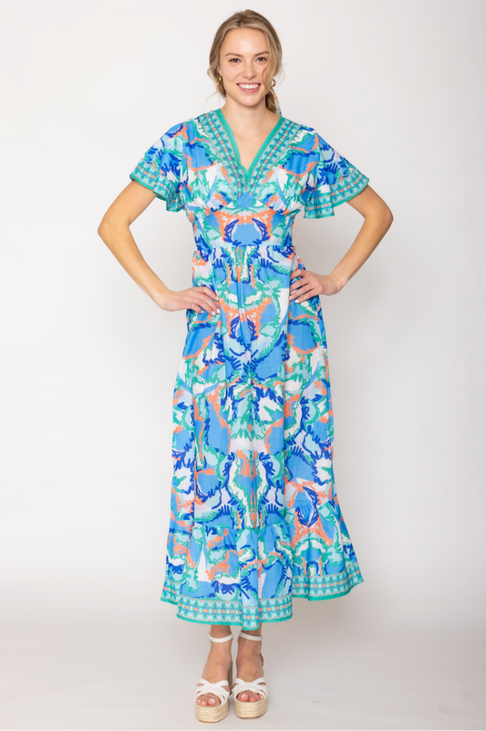 Abstract Print Dress