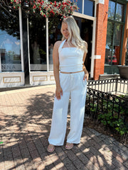 Selma Cream Two Piece Pant Set