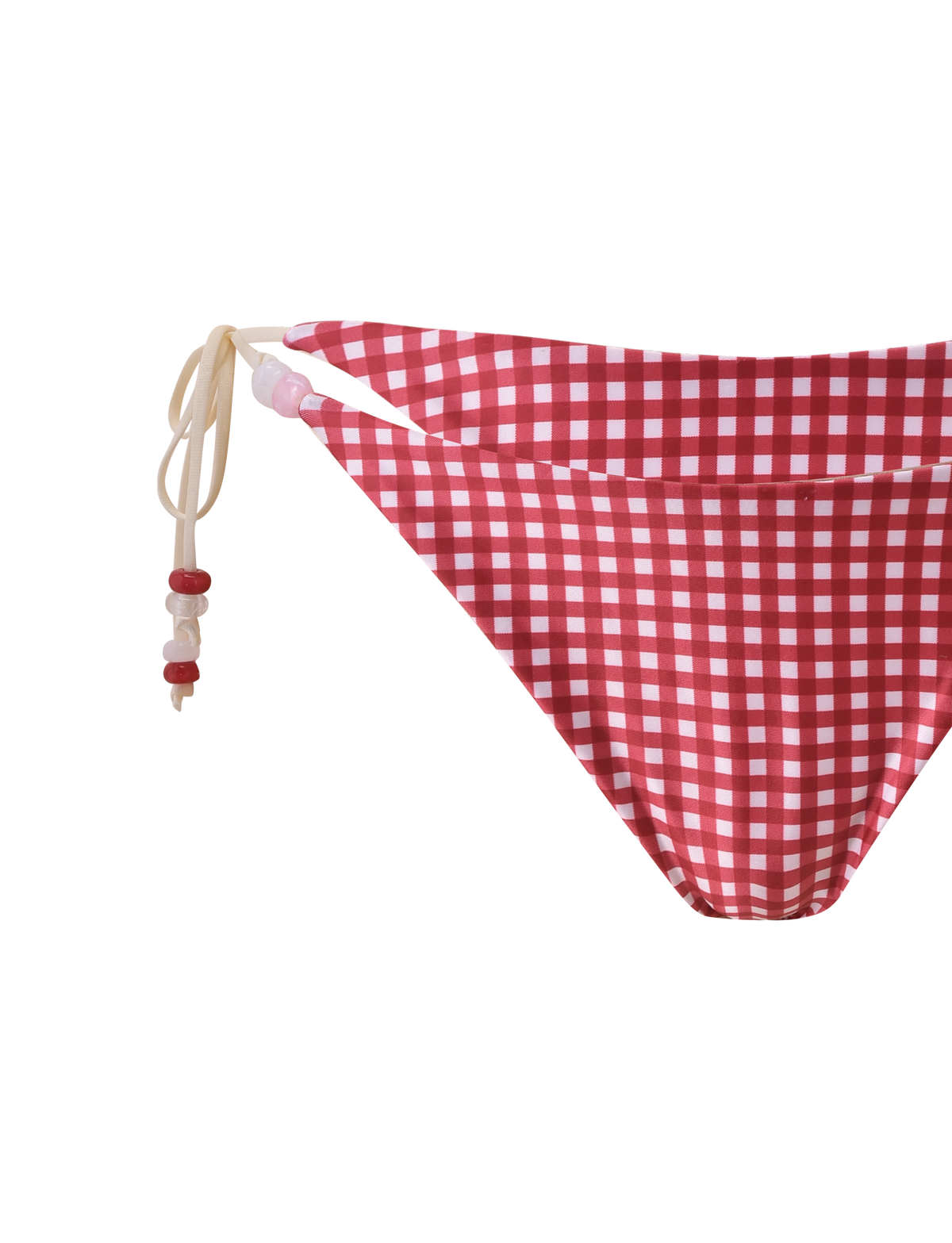 FINLEA BIKINI BOTTOM - RED GINGHAM