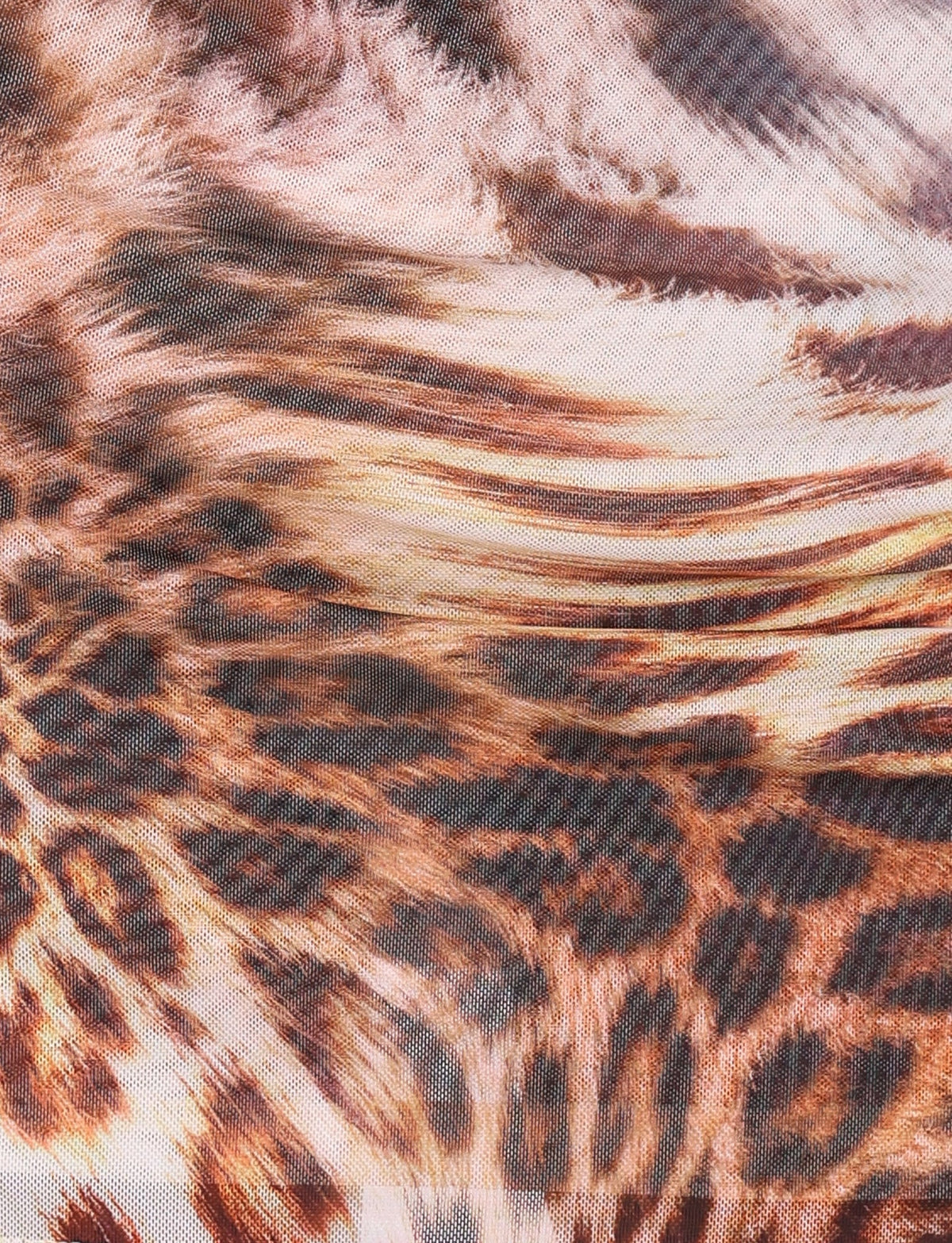 KALILAH MINI DRESS - NEUTRAL : LEOPARD HAZE
