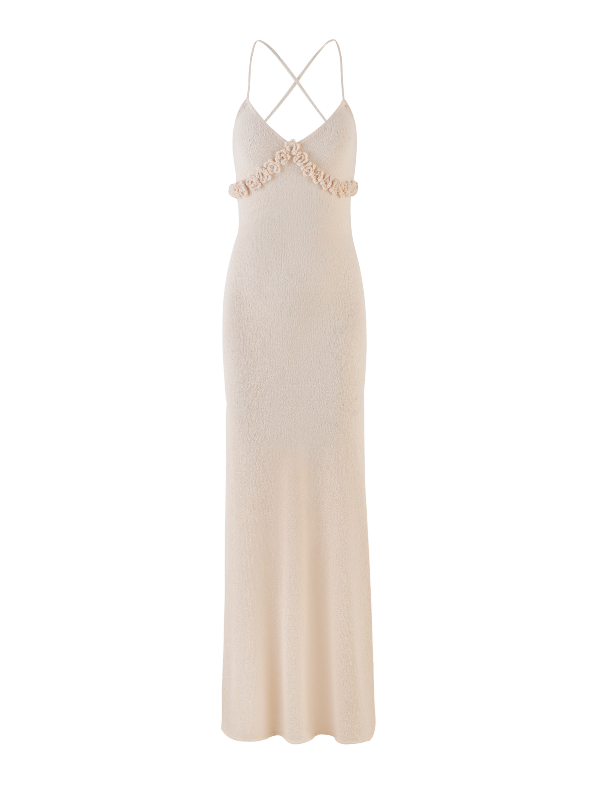 LAVELLE MAXI DRESS - WHITE : CREAM : CREAM