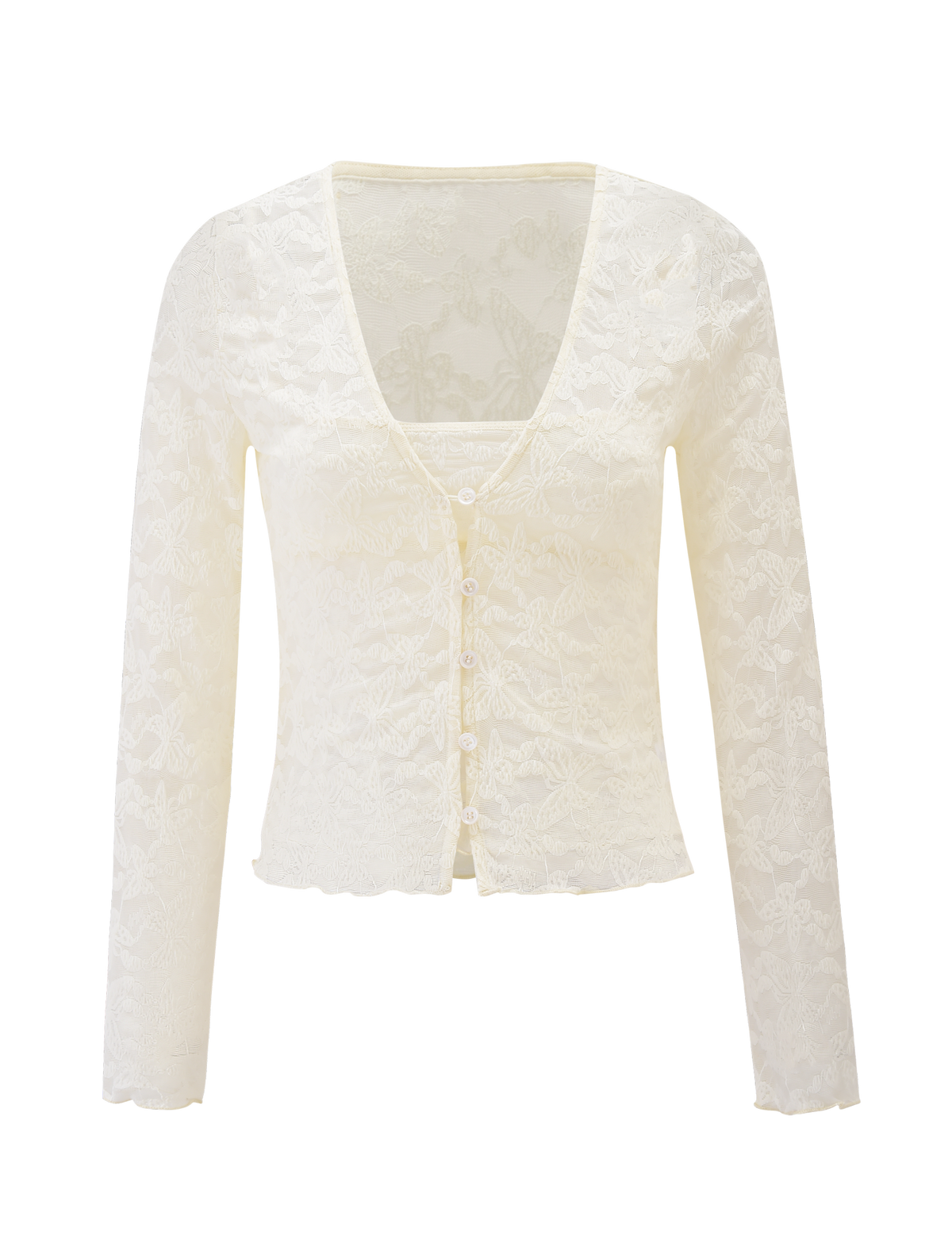 GIULIA 2PC TOP - IVORY LACE