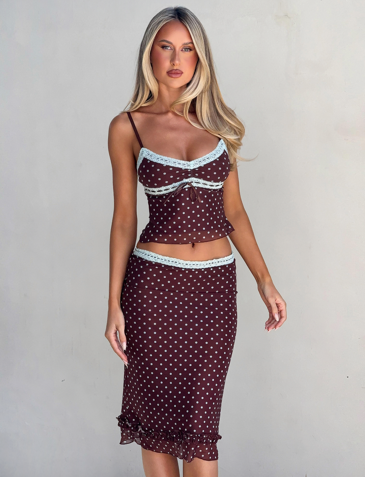 AMARA MIDI SKIRT - POLKA DOT