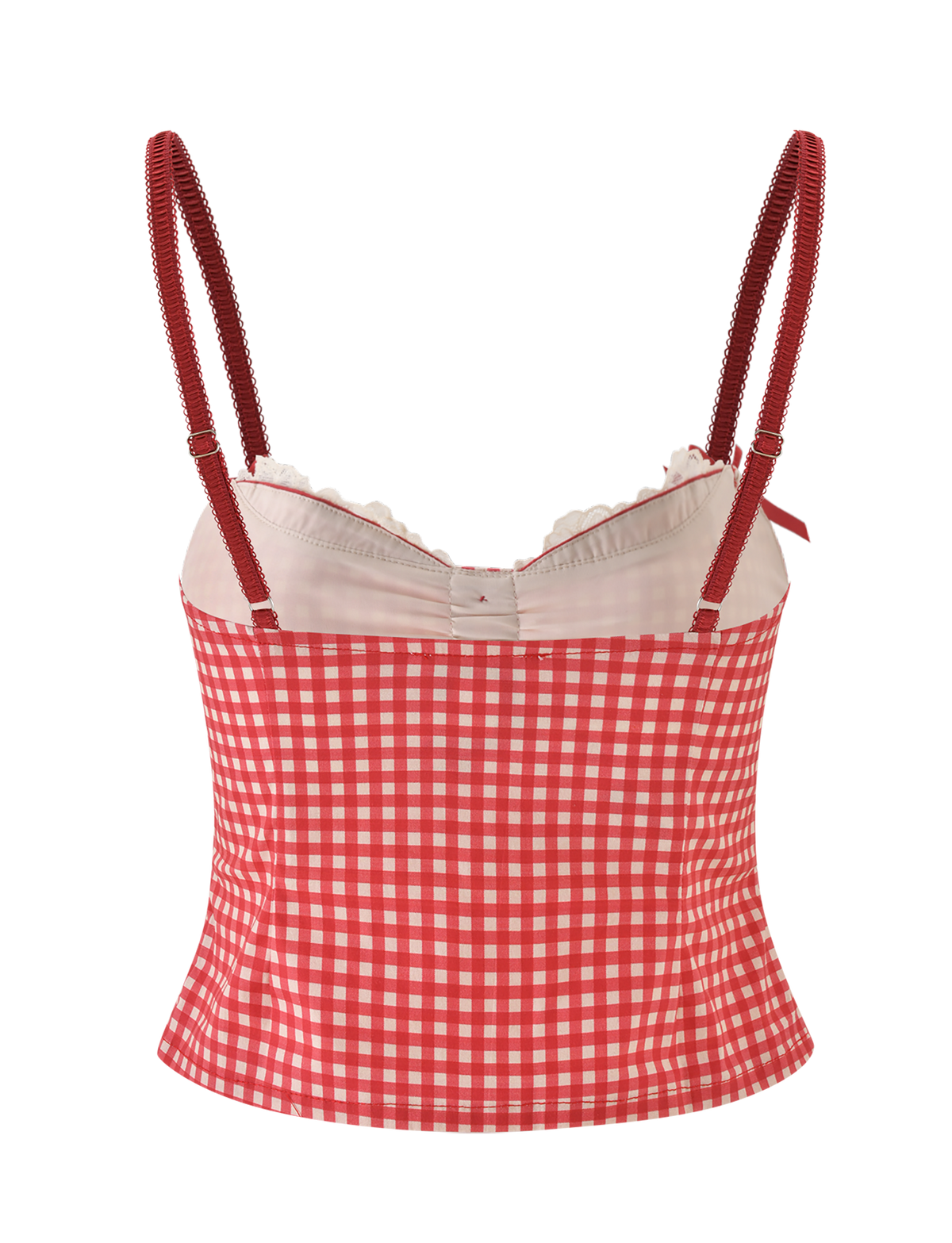 EMMALINE BUSTIER - RED GINGHAM