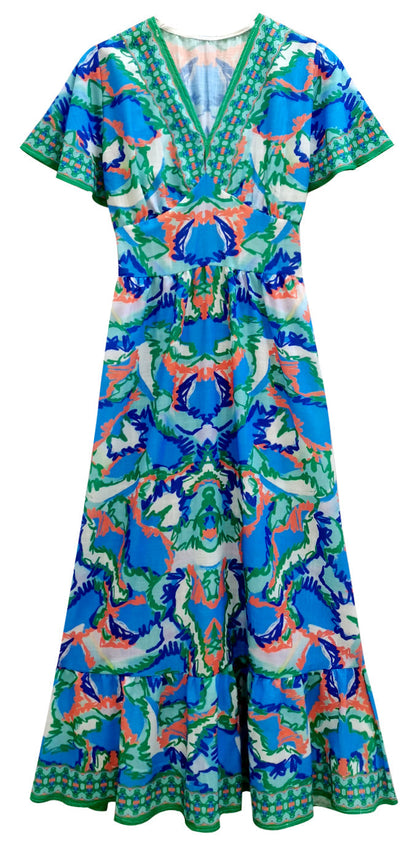 Abstract Print Dress
