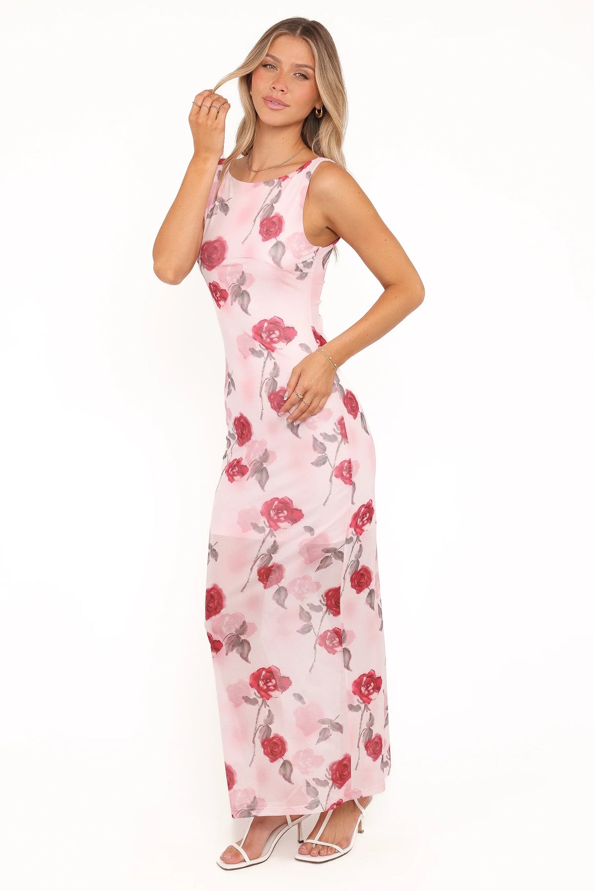 Brissa Maxi Dress - Pink Floral