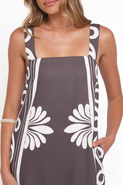 Valeria Maxi Dress - Espresso