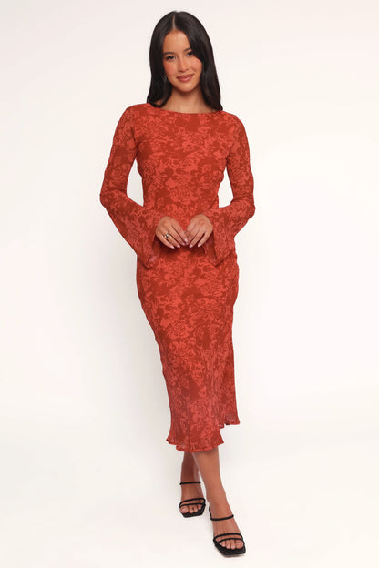 Talitha Maxi Dress - Red Roses