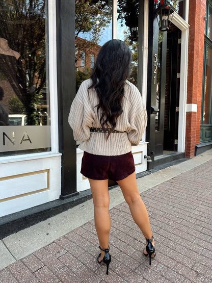 Amara Grey Wrap Knit Cardigan