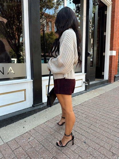 Amara Grey Wrap Knit Cardigan