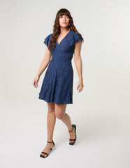 Lace Angel Sleeve Dress