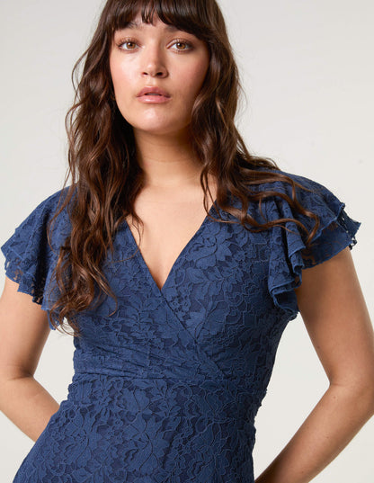 Lace Angel Sleeve Dress
