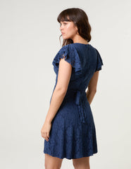 Lace Angel Sleeve Dress