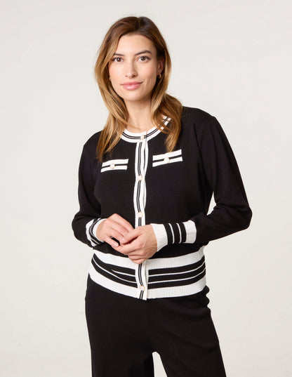 Contrast Colour Co-ord -Button Front Set