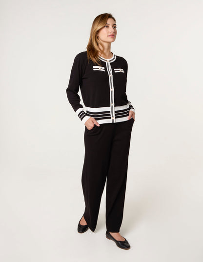 Contrast Colour Co-ord -Button Front Set