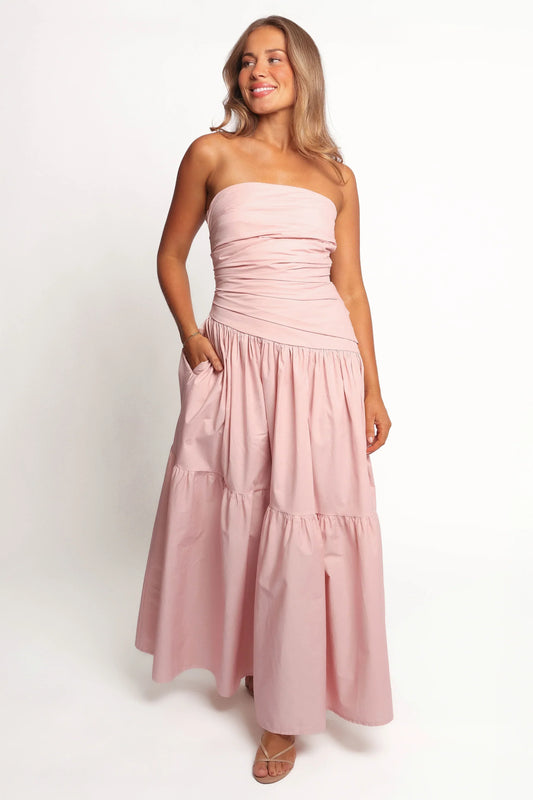 Blanche Strapless Maxi Dress - Orchid