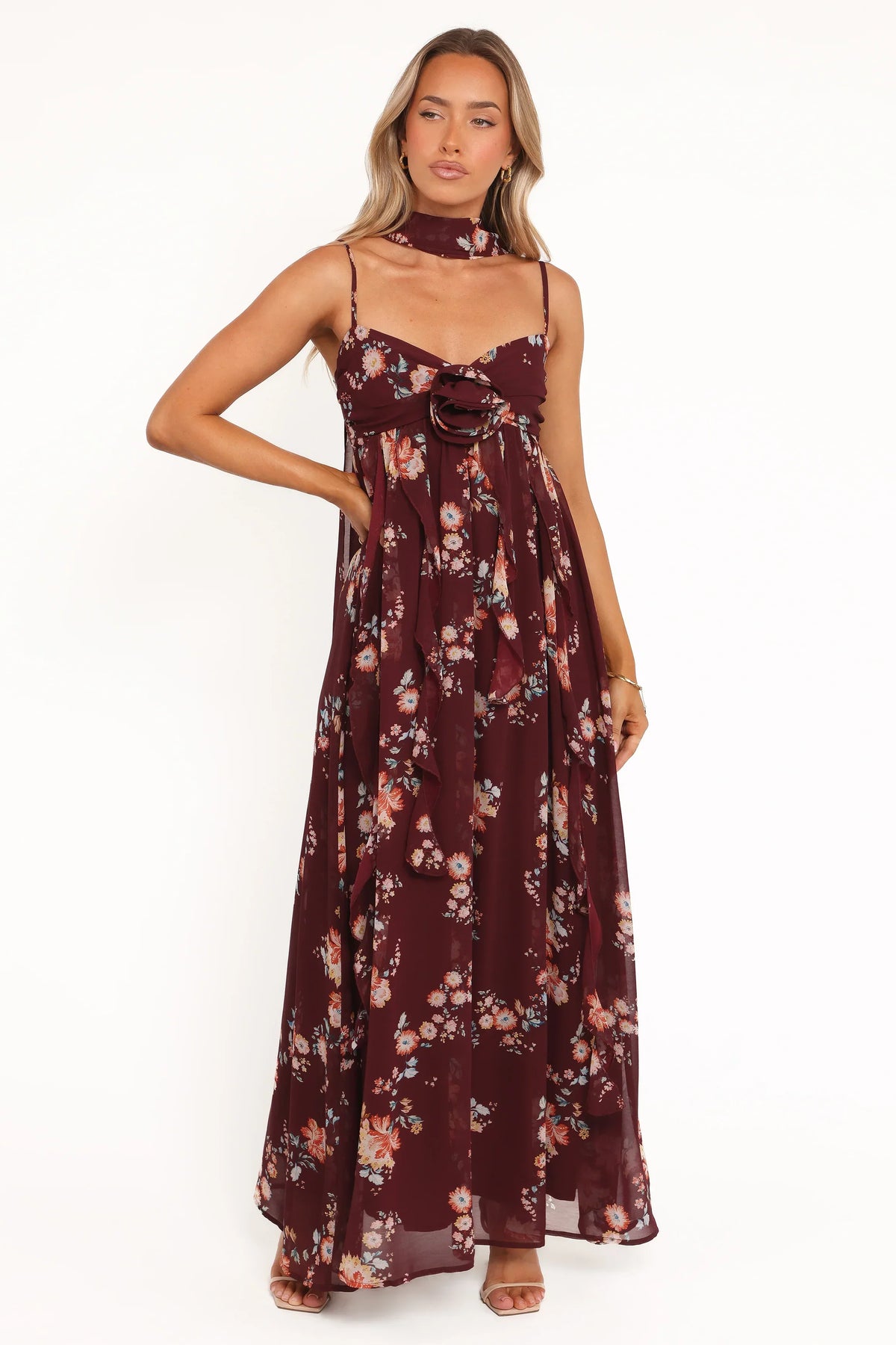 Tully Maxi Dress - Berry Floral