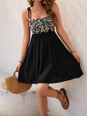 Tie Shoulder Mini Cami Dress